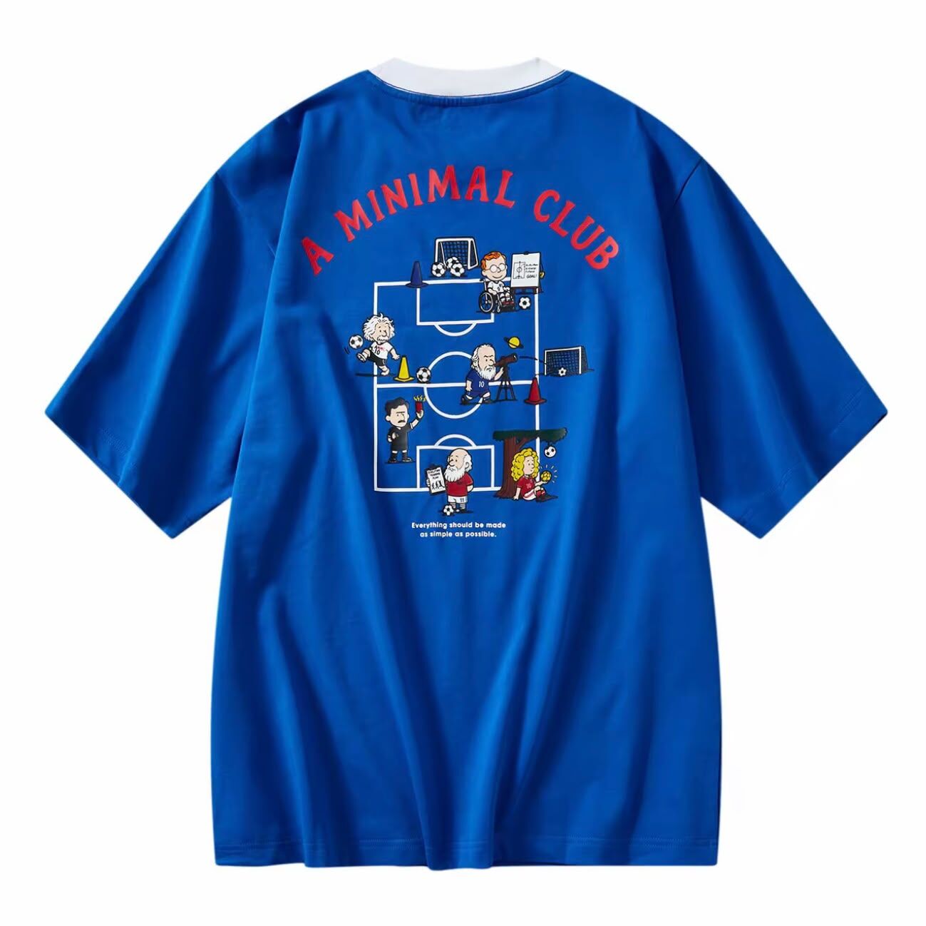 A MINIMAL CLUB LOGO BLUE TEE AM66TE20BU