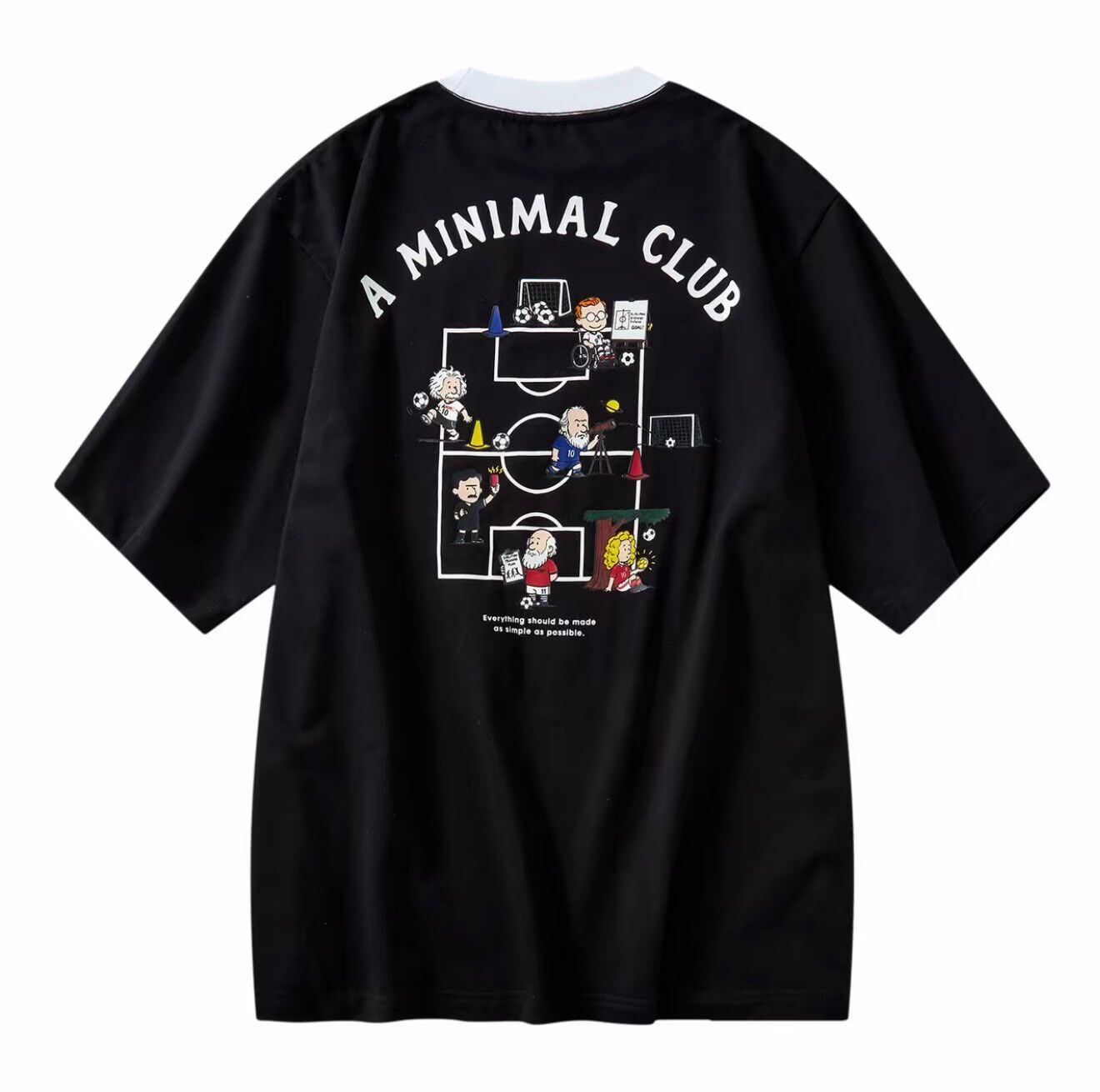 A MINIMAL CLUB LOGO BLACK TEE AM66TE20BK