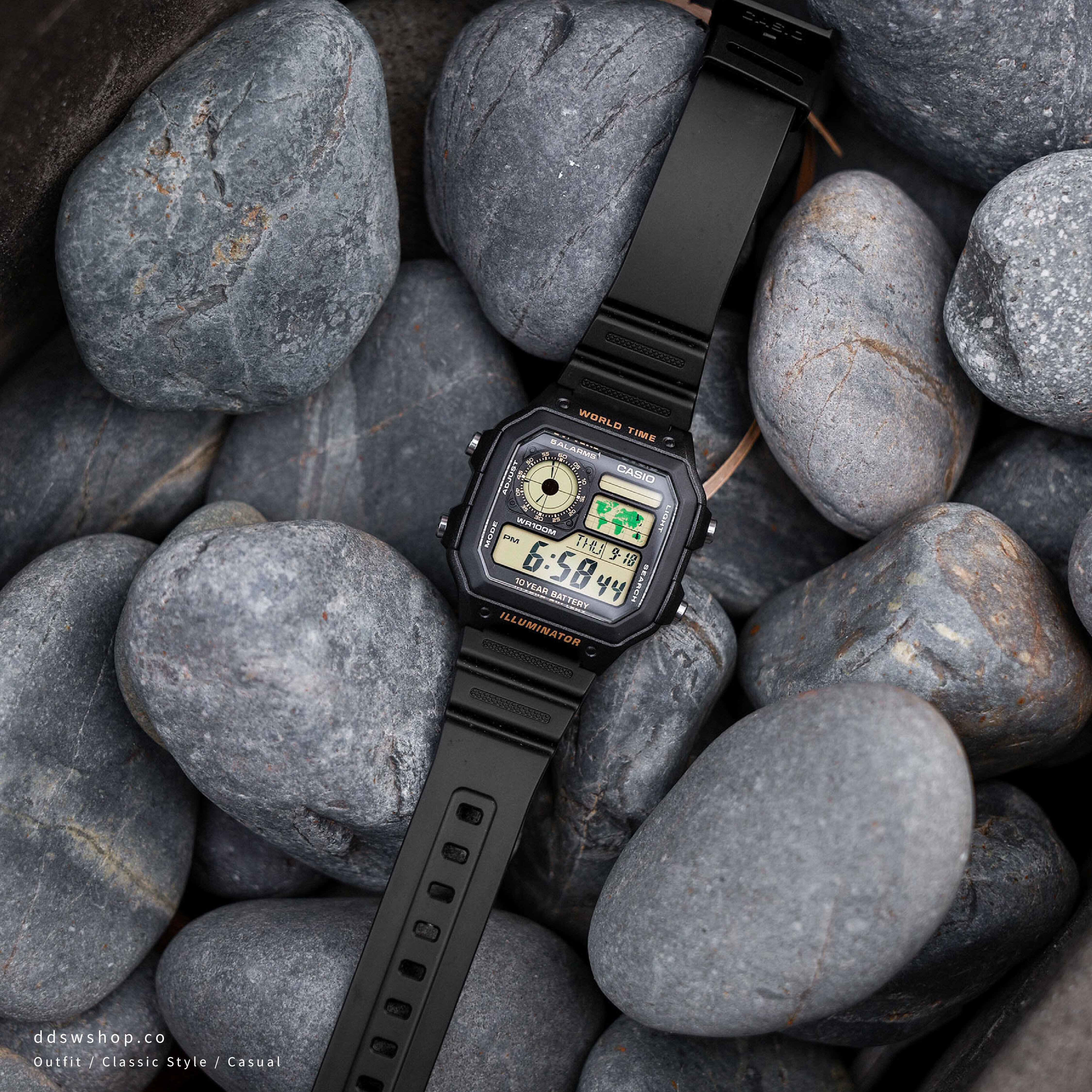 Casio 手錶 卡西歐 地圖錶 數位電子錶