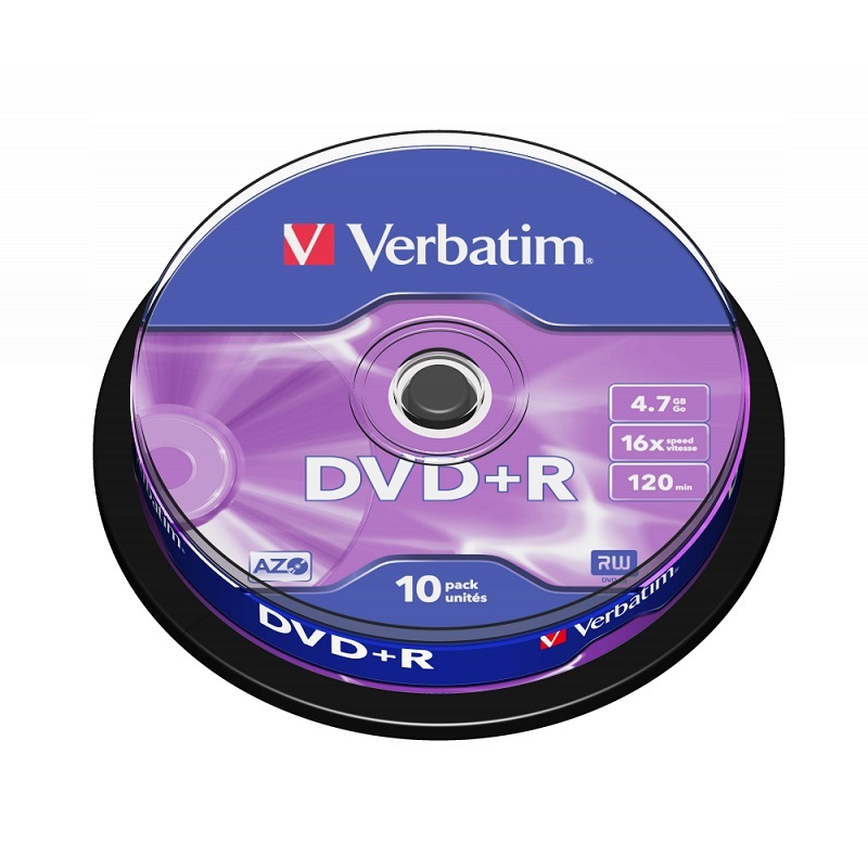 Verbatim DVD+R 4.7GB 16X (10 片裝) 43498