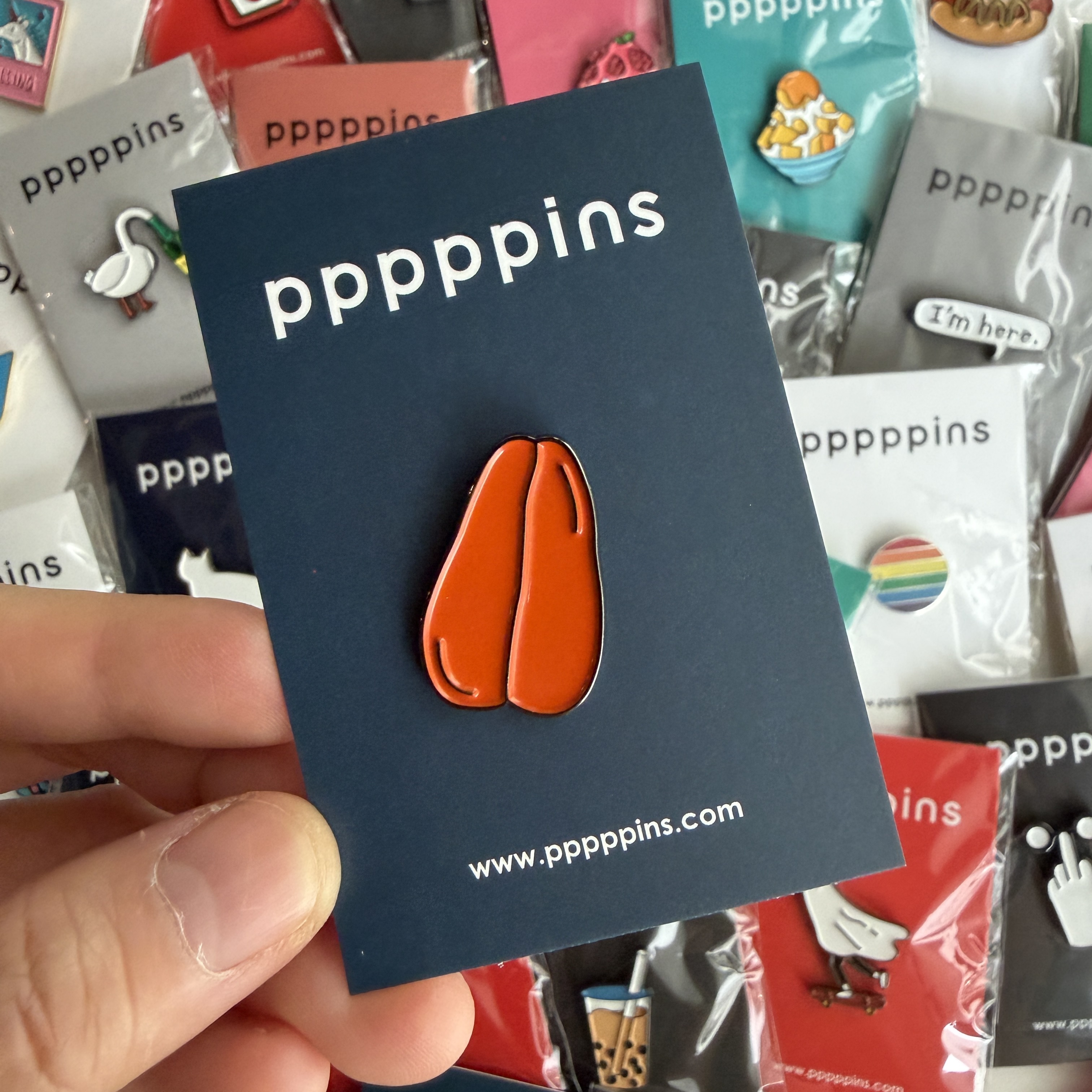 烏魚子 琺瑯別針 胸章｜pppppins