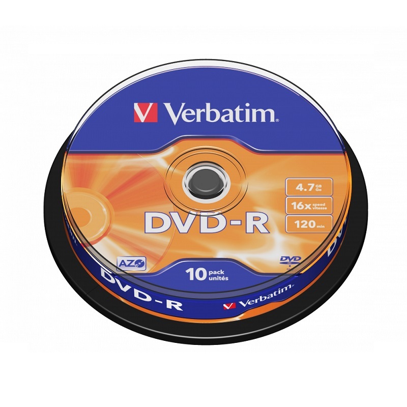 Verbatim DVD-R 4.7GB 16X (10 片裝) 43523