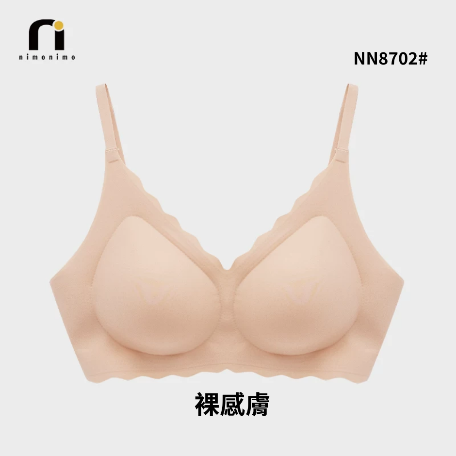 INN-CCG0723-107 NN8702#細肩帶小浪花背扣內衣-裸感膚 (A7)