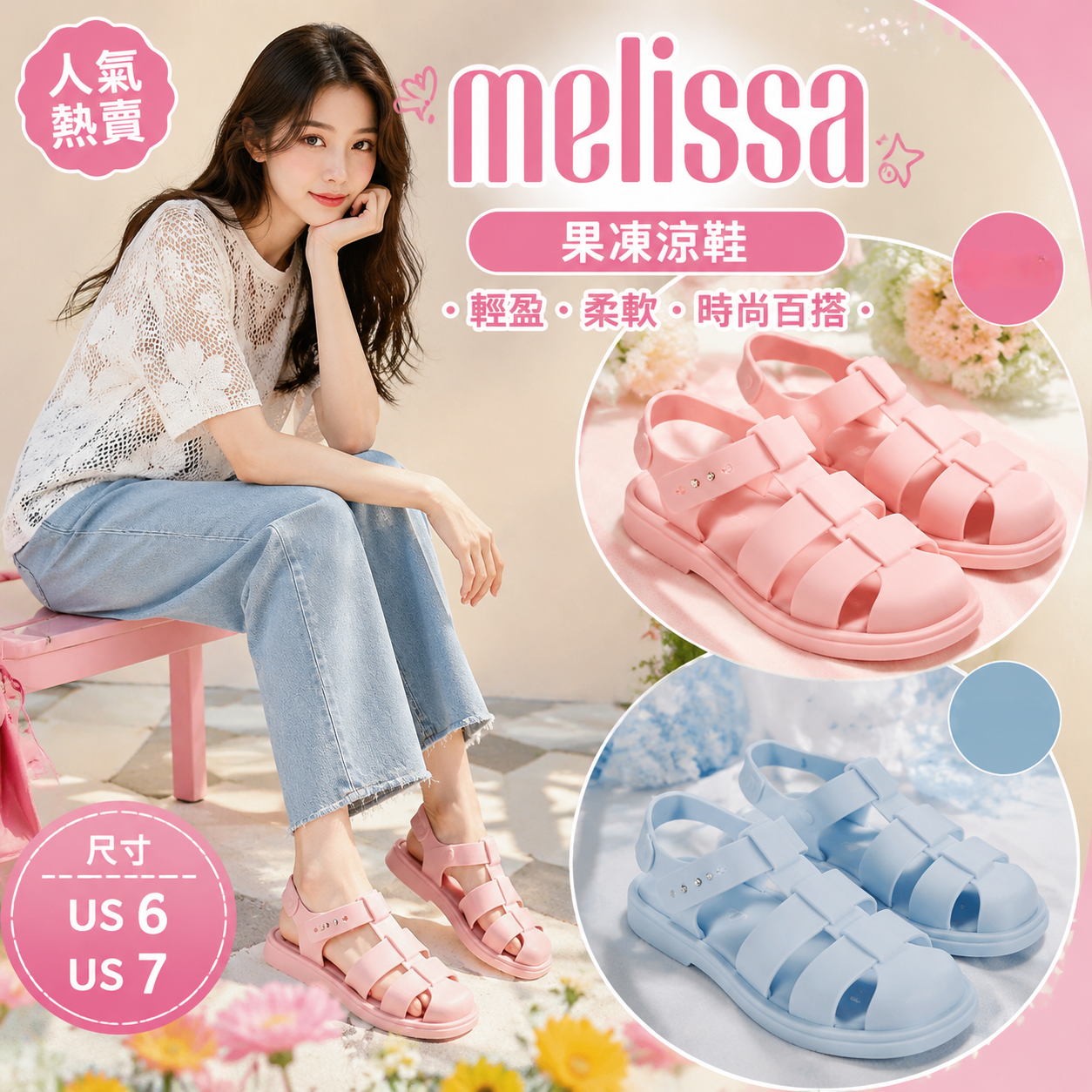 【預購】MELISSA H072307 Emma 果凍涼鞋