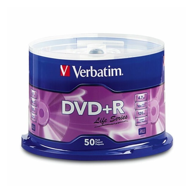 Verbatim DVD+R 4.7GB 16X (50 片裝) 97174