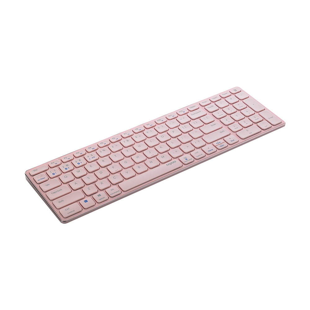 RAPOO - E9300G Bluetooth + 2.4G Wireless (Triple Channel) Ultra-thin Keyboard [Chinese Cangjie Code] - Pink