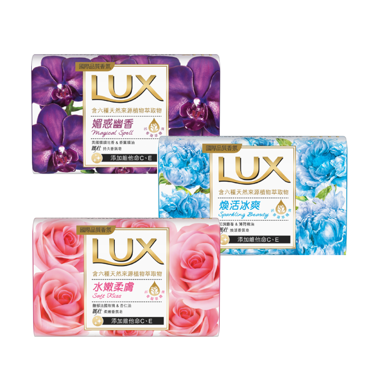 【LUX】Soft and Scented Soap 80g x 6 - 3 Types