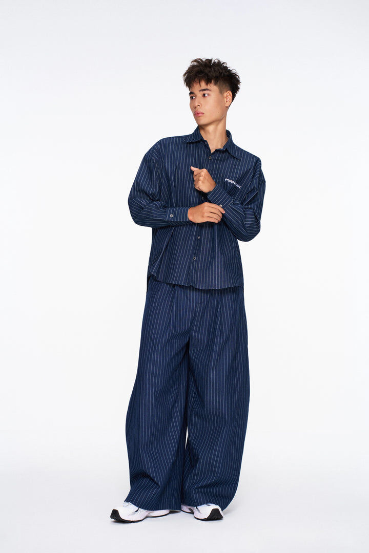 『越南連線🇻🇳』PushPush - 經典直條紋長袖襯衫 ZENDA OVERSIZE SHIRT