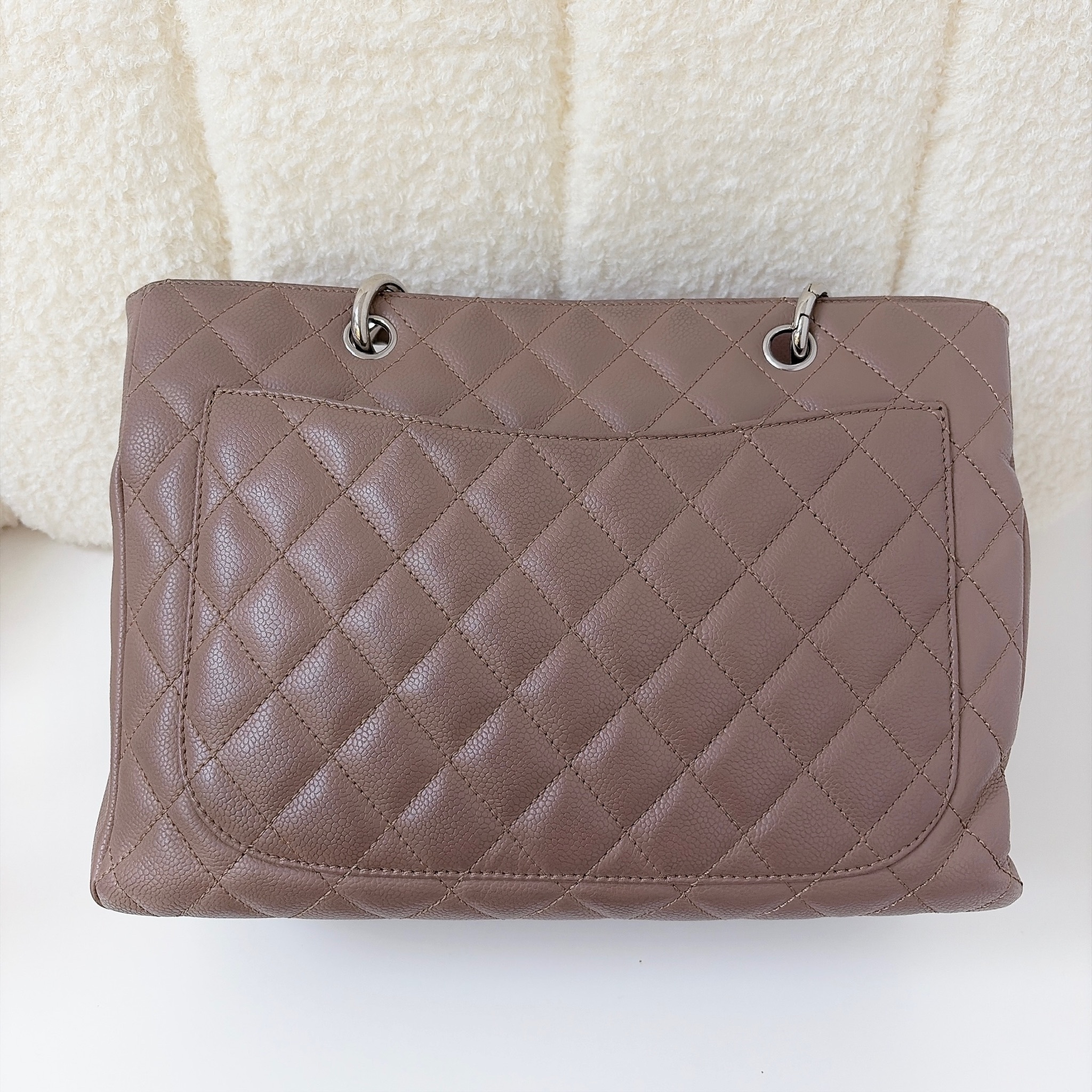 Chanel Grand Shopping Tote - Taupe / SHW