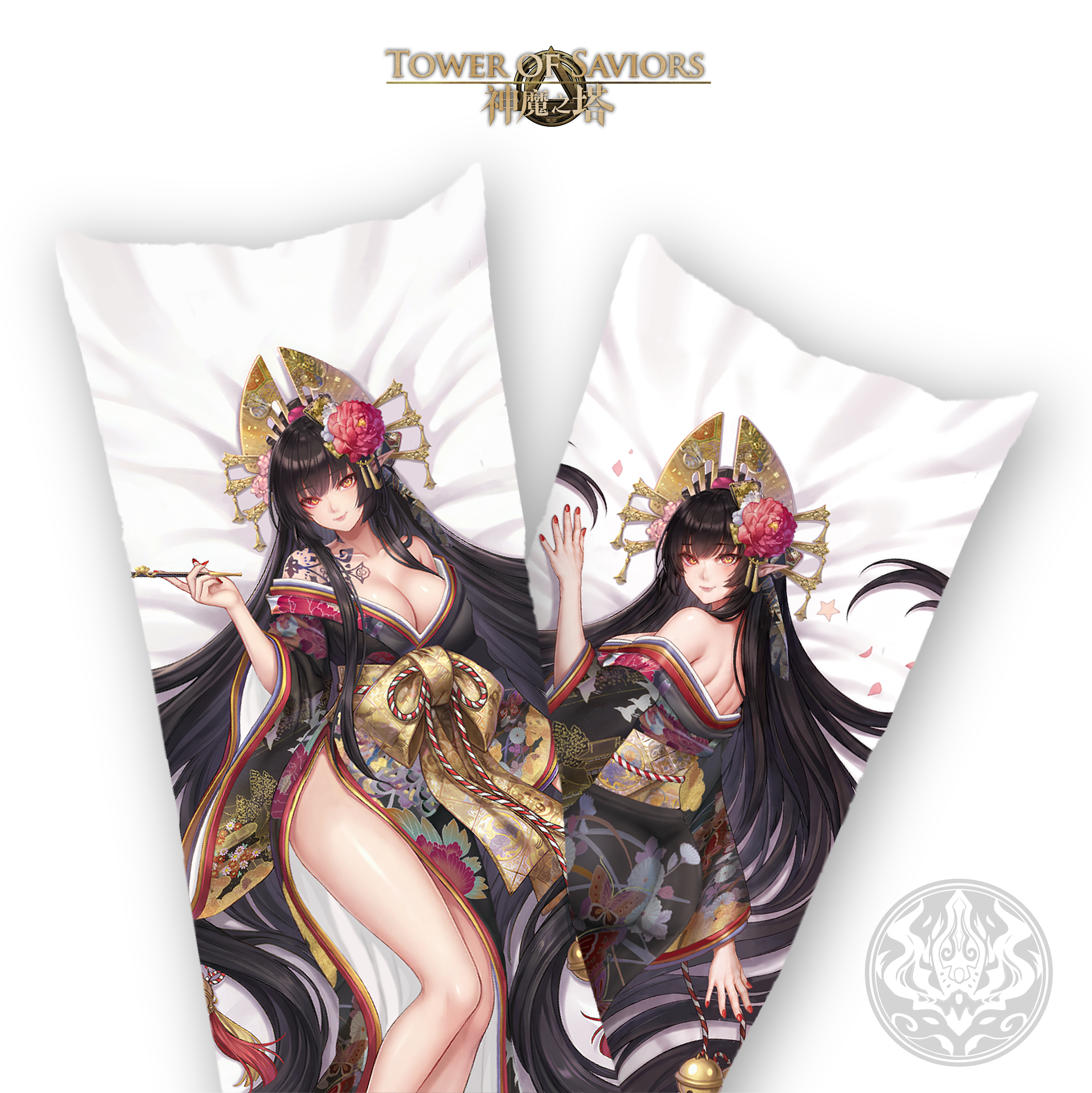 "Tower of Saviors" Pristine Heartscape - Mandala Body Pillow
