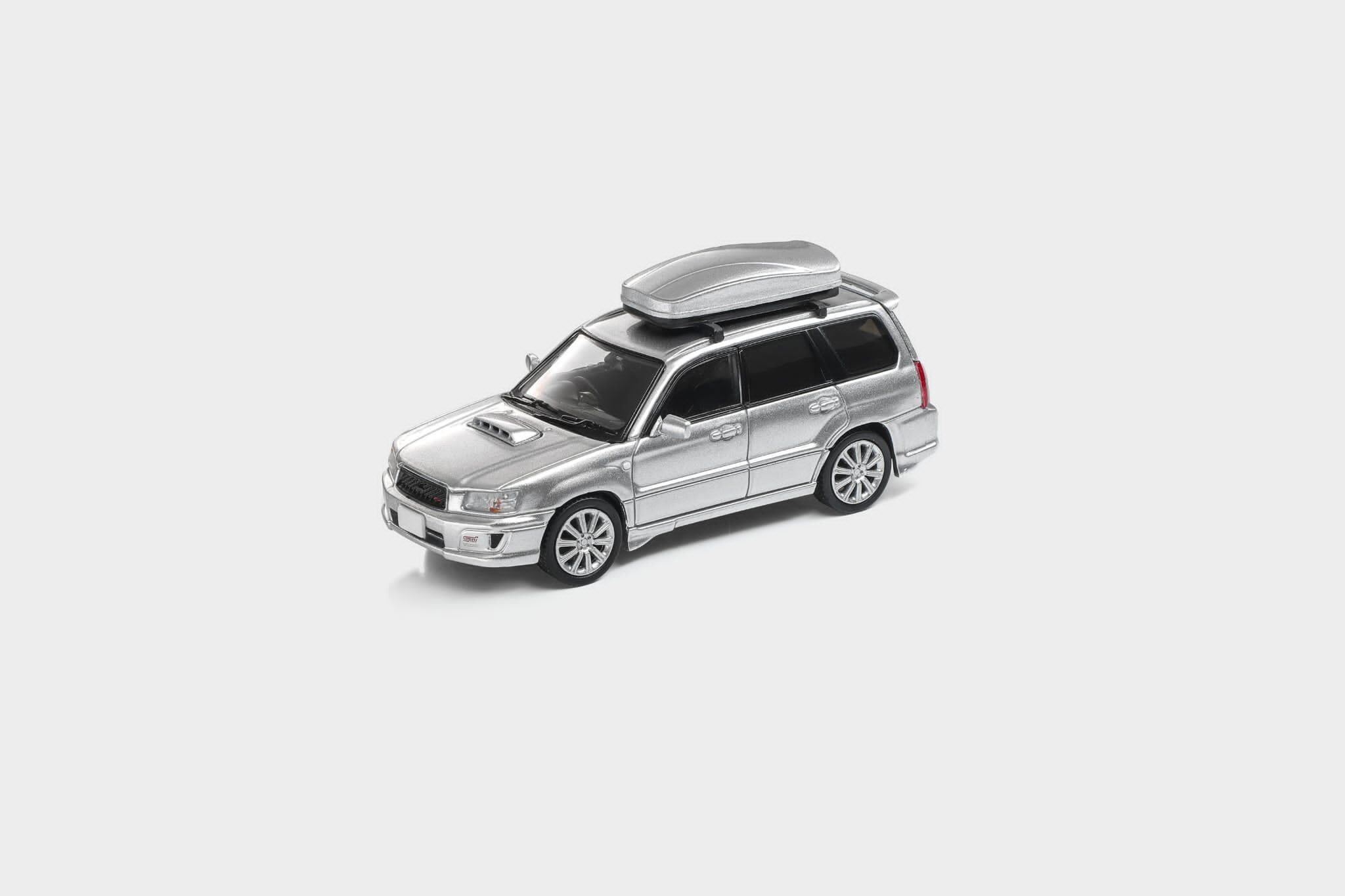 預訂:1/64 MODEL MODEL Subaru Forester STI Version Silver with Rooftop Cargo box ( MM64-SG9-004)