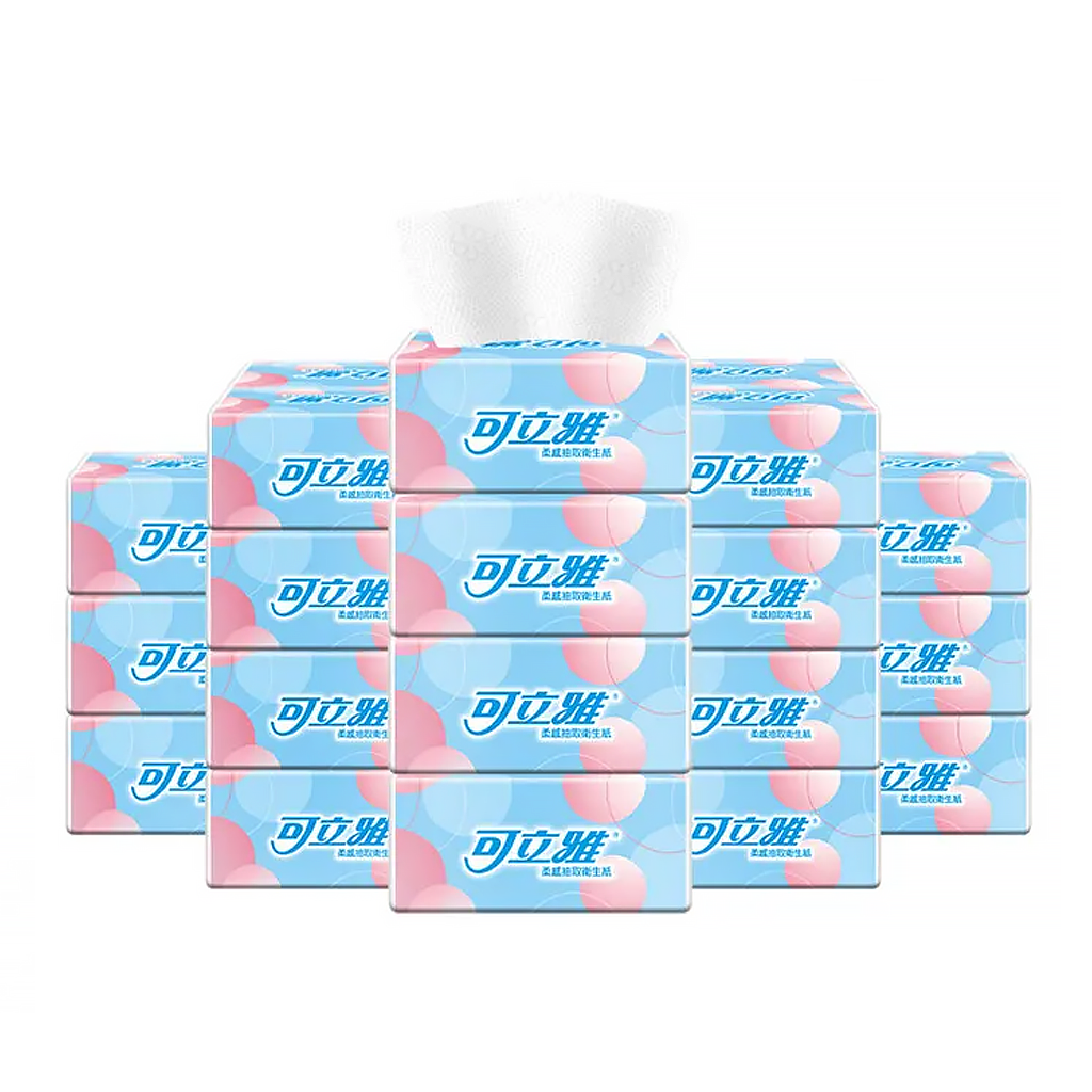 【Keliya】Soft Facial Toilet Paper 100 Sheets x 20 Packs