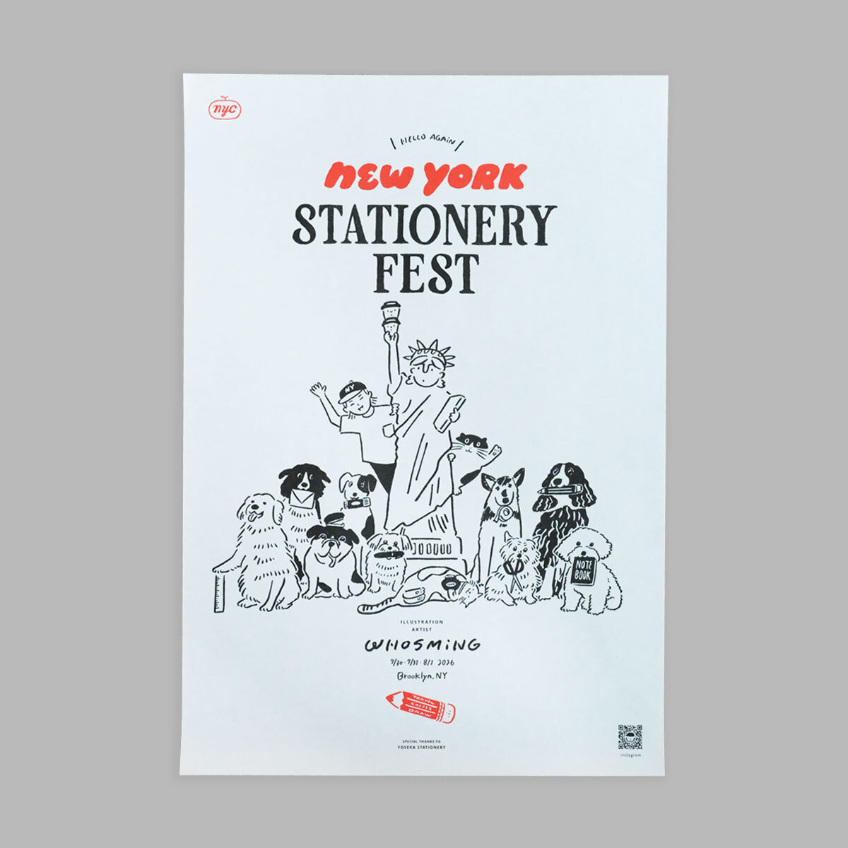 New York Stationery Fest 2026－Classic Black｜Poster