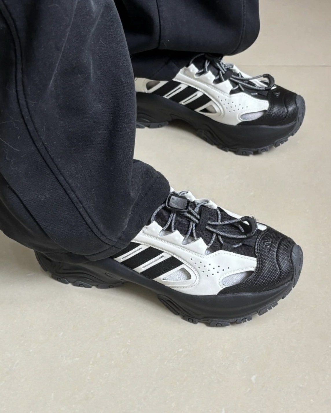 【預購】ADIDAS SNEAKER SANDAL 溯溪鞋 黑白 JP8898
