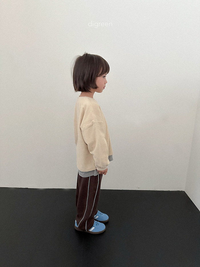 正韓秋Digreenkids 兩色線條運動褲