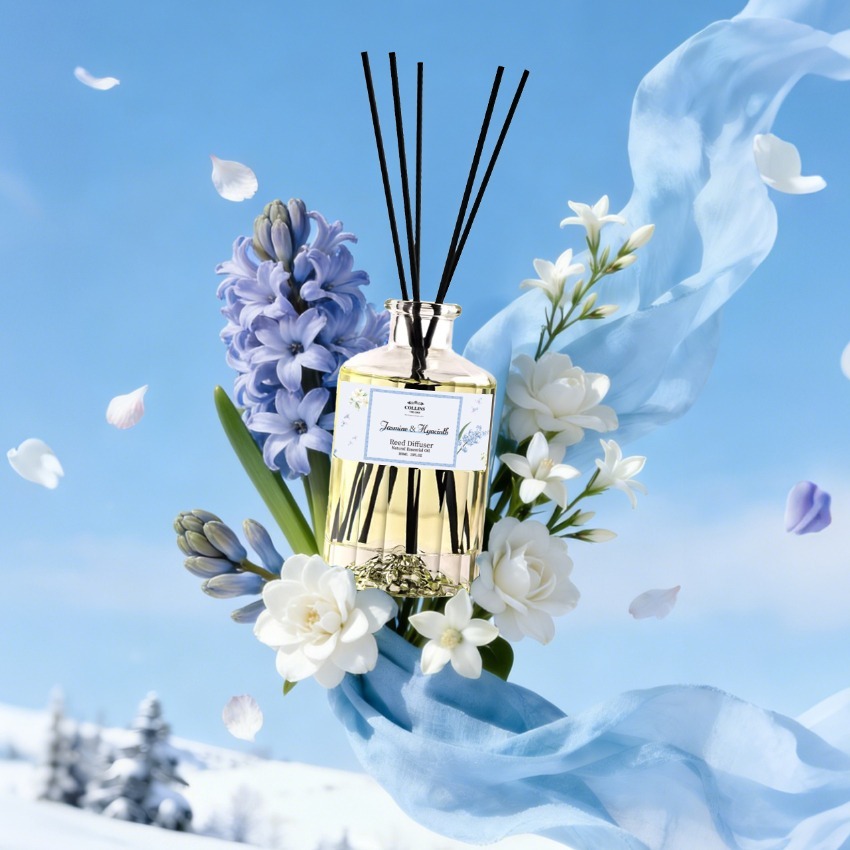 Collins 純天然精油香薰擴香瓶100ml-風信子與茉莉 (Blue Hyacinth & Jasmine)