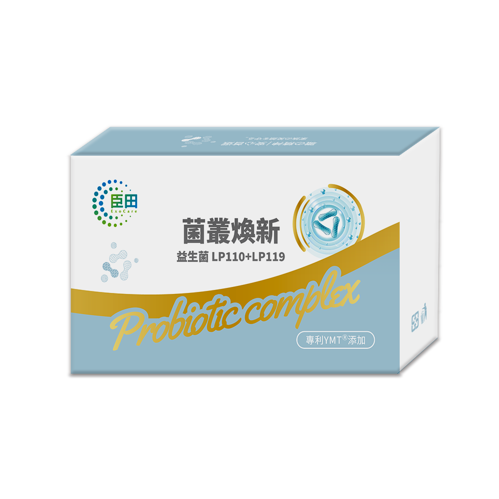 【臣田】菌叢煥新 益生菌 LP110+LP119 單盒入 (500mg x30粒/盒) | 專利YMTⓇ添加