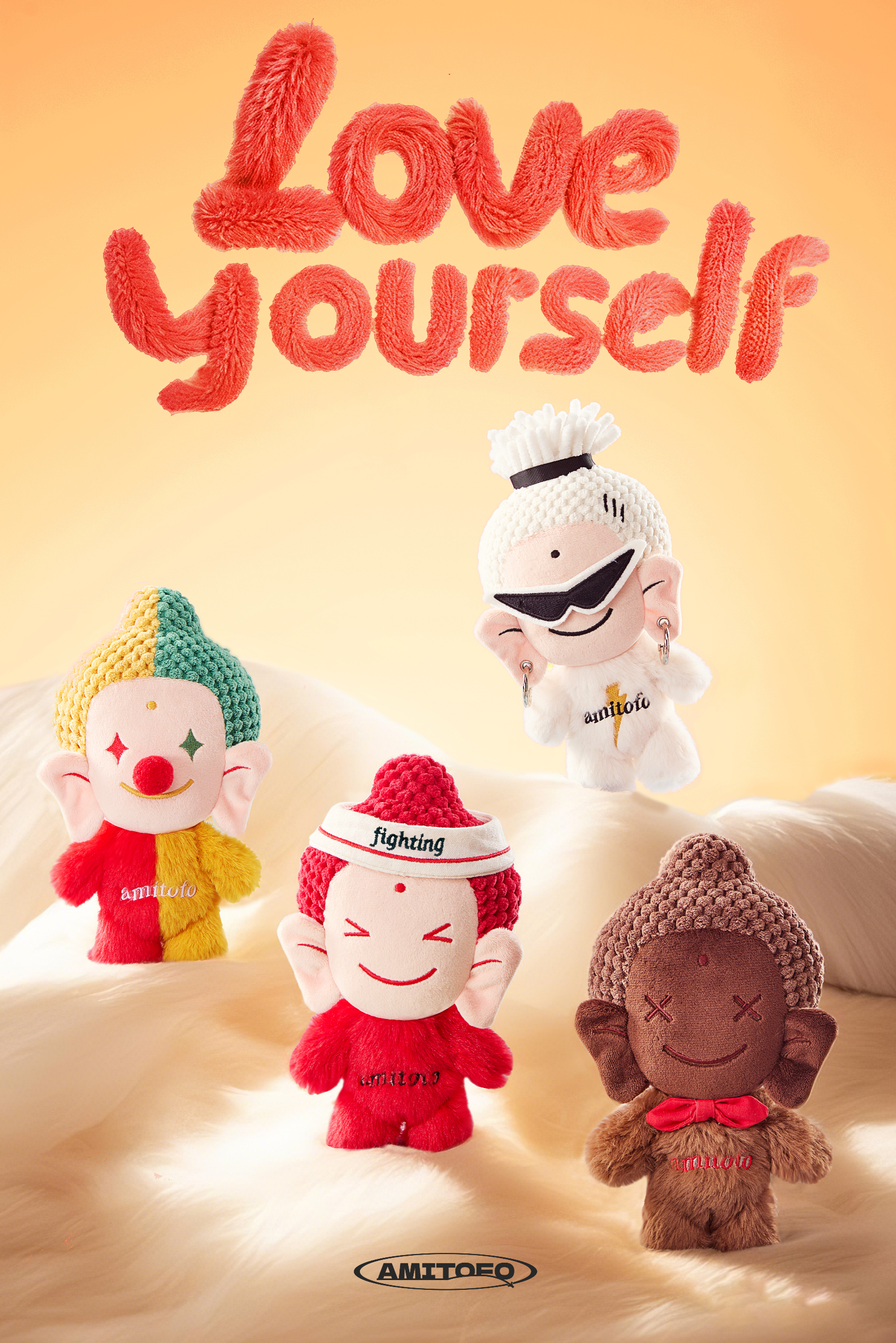 (Pre order) Amitofo Love yourself Plush Charm Blind Box