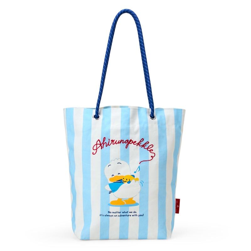 日本 Sanrio Ahirunopekkle AP鴨 生日 夏日航海設計系列 手提袋
