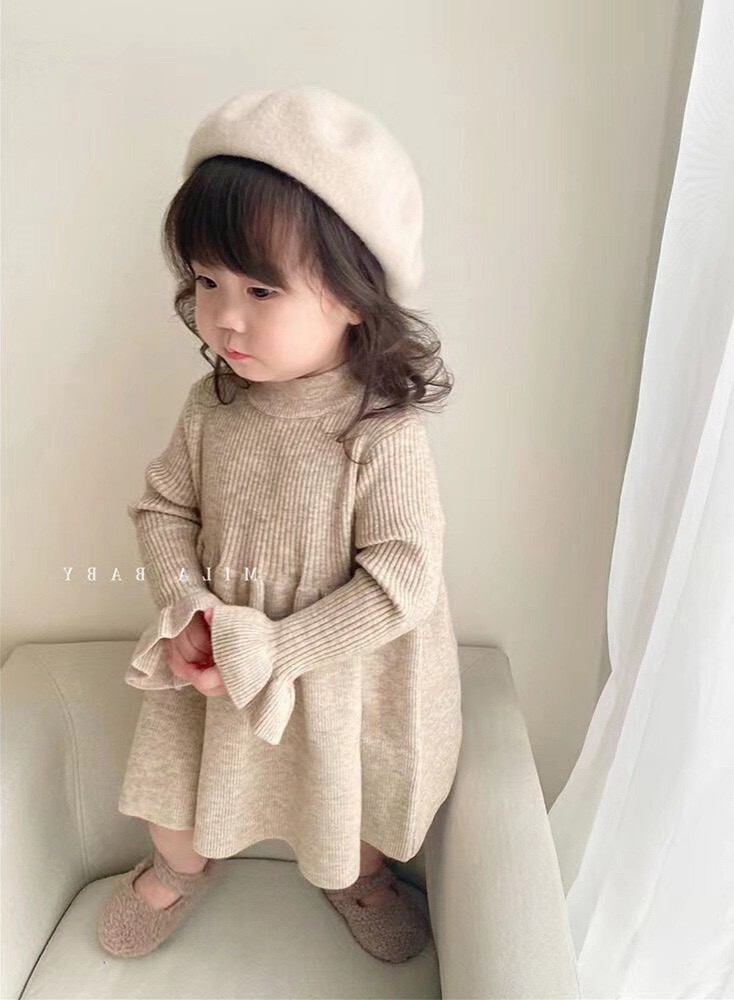 👧  女兒秋裝⋆.˚ SO CUTE 薄款針織裙 ꕀꕀ