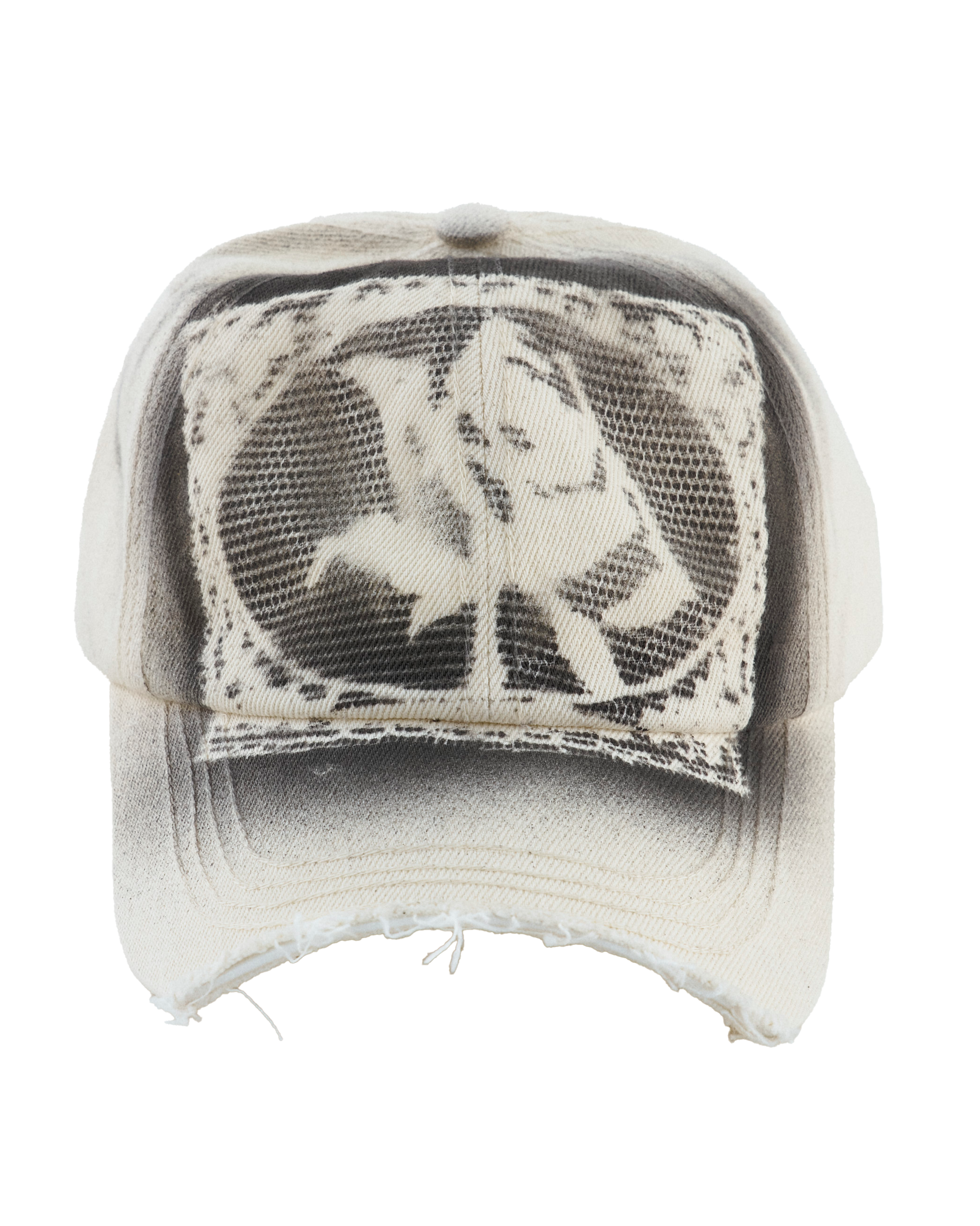 Enclave LACE-LOOKED SPRAY PRINT "CUT-OFF" CAP