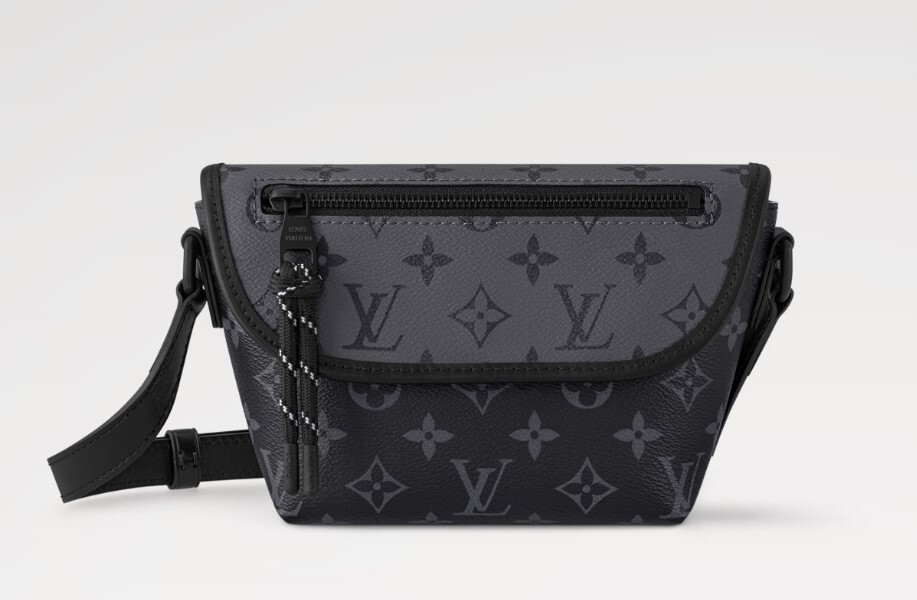 全新LV 男士斜背包, M12636 PULSE 可穿戴式銀包 黑色MONOGRAM帆布/牛皮 #BRAND NEW #香榭站正品
