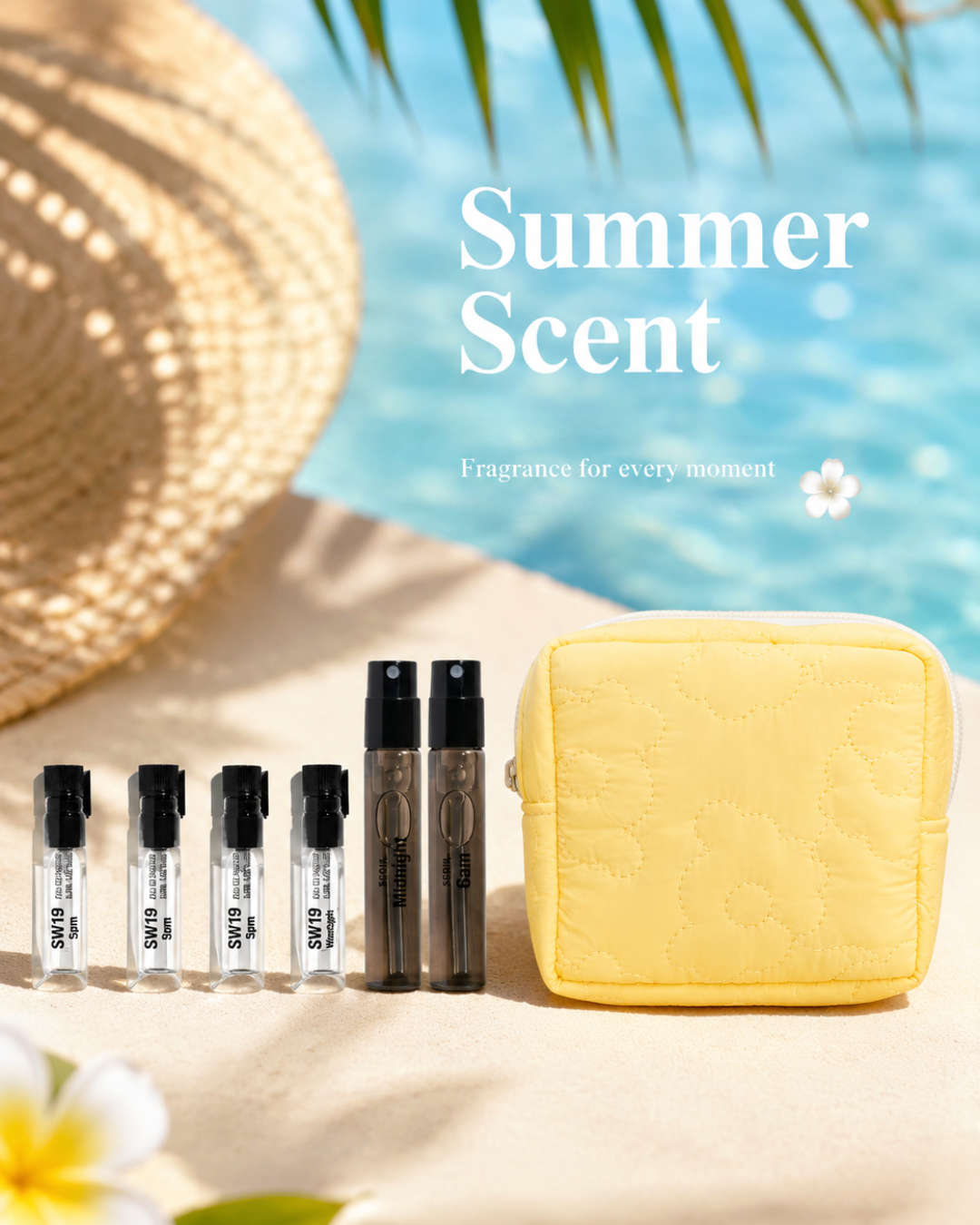 SW19 Summer Scent Kit 夏日試香探索套裝|8am, 3pm, 5pm, Midnight (0.8ml), 首爾 6am, 首爾 Midnight (2ml)