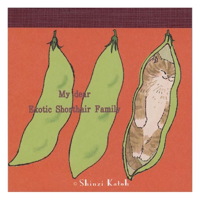 Shinzi Katoh｜My dear cats 豌豆貓 便簽本