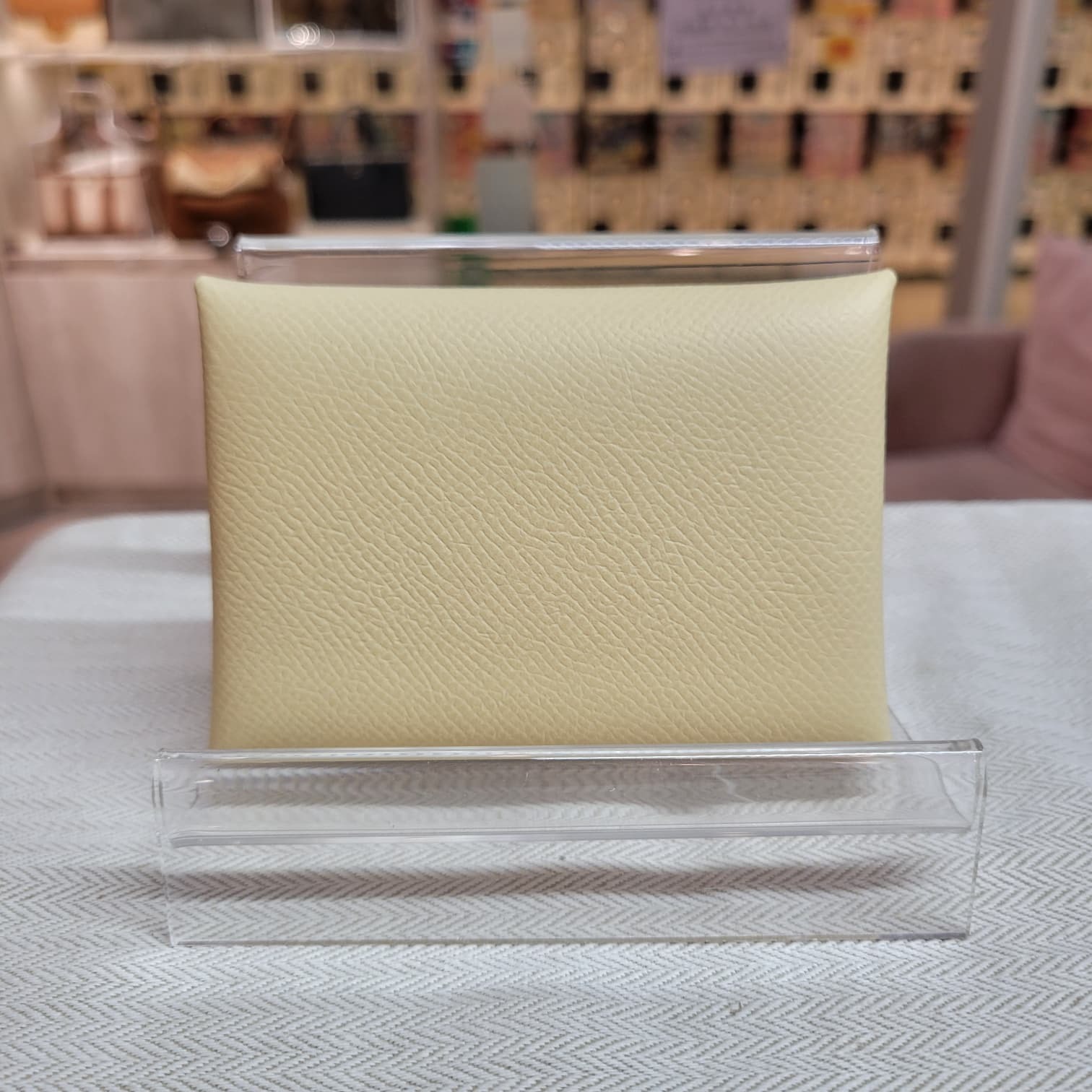 HERMES calvi duo Y1 Vanille EPSOM
