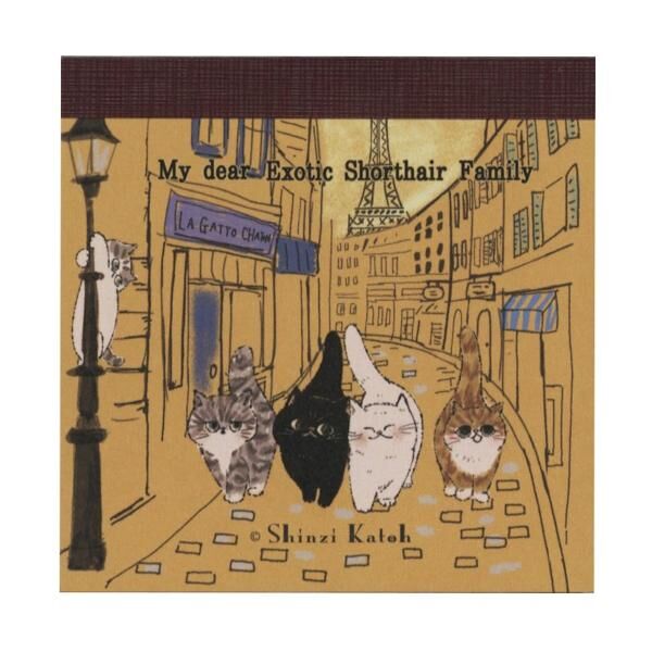 Shinzi Katoh｜My dear cats Paris 便簽本