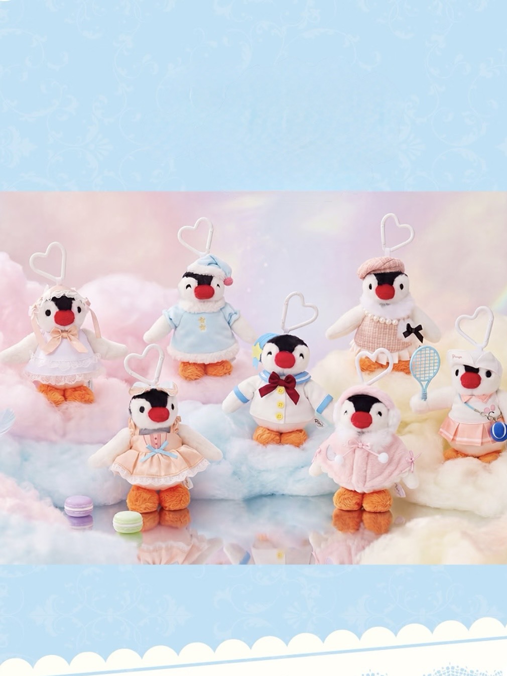 正版授權 PINGA 企鵝家族 少女心 毛絨 公仔 掛件 盲盒