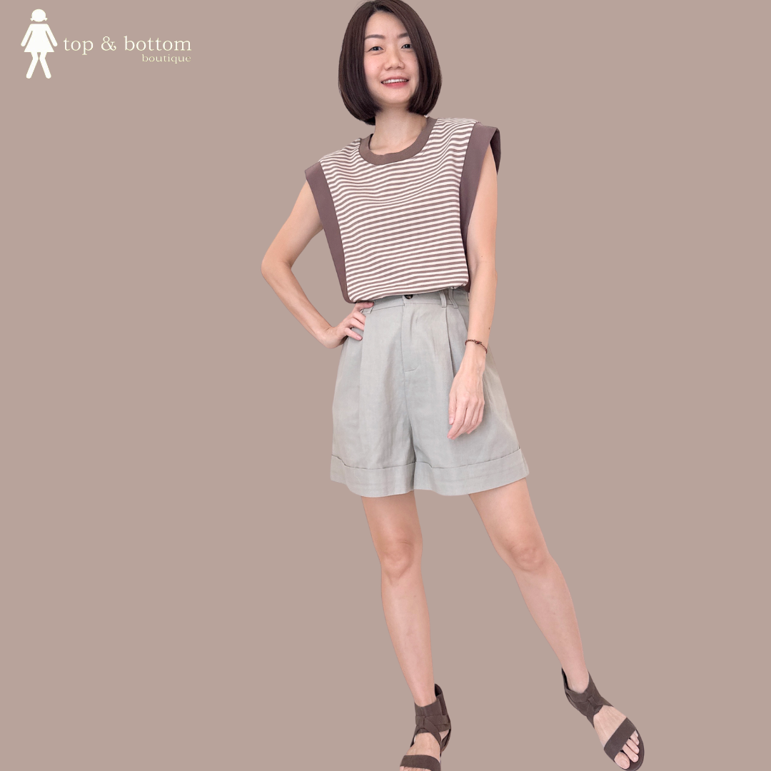 HIGH WAISTED SOFT LINEN SHORTS