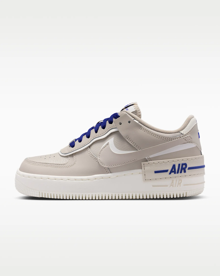 【預訂】 NIKE AIR FORCE 1 SHADOW 奶茶灰寶藍-WOMEN