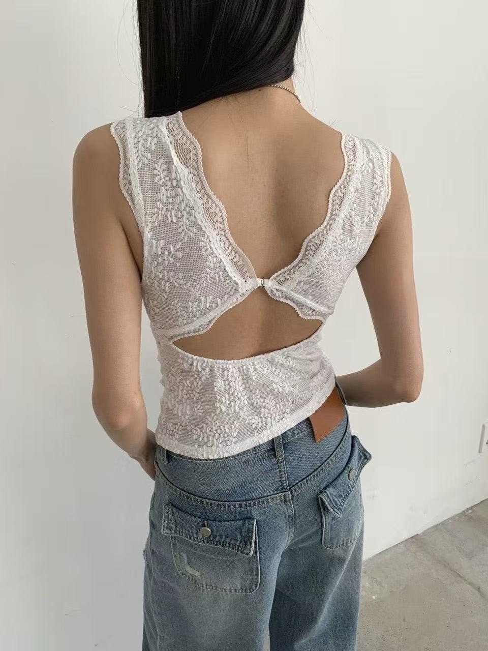 SYMBOL 蕾絲美背背心