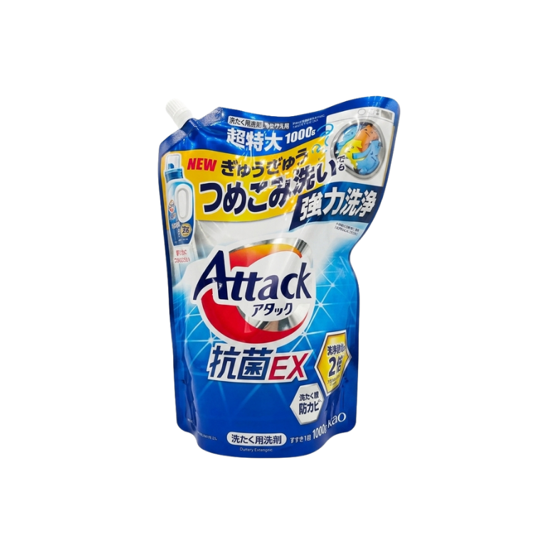 Kao Attack Antibacterial EX Laundry Detergent Refill 1000g
