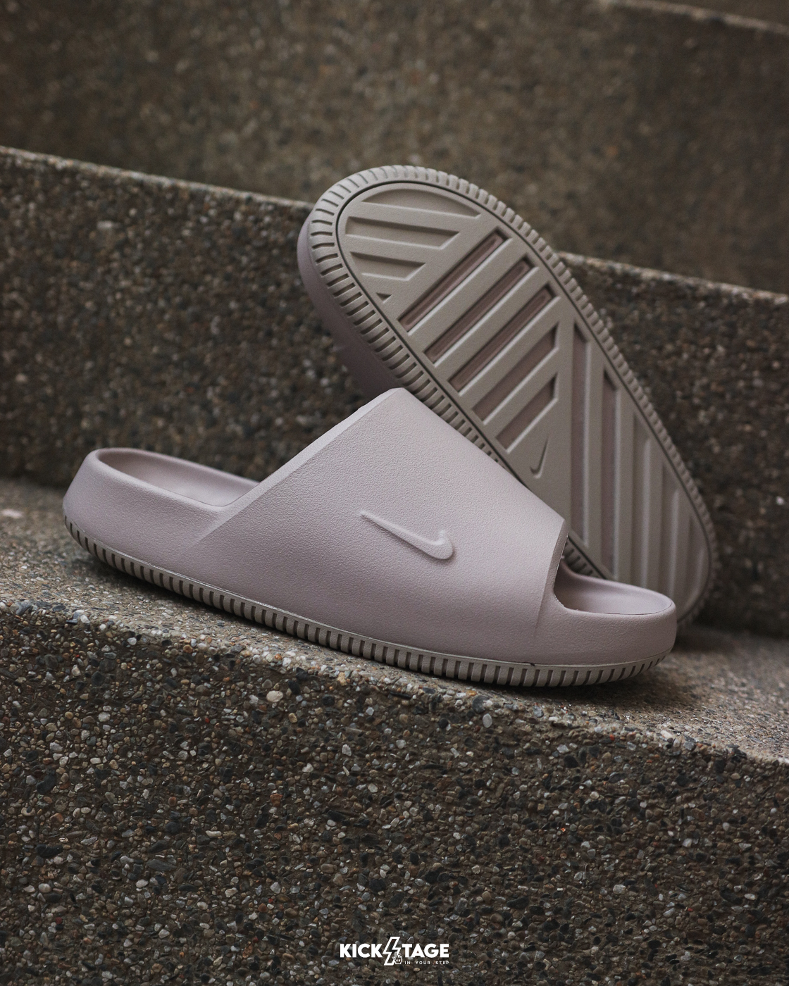 男鞋 NIKE CALM SLIDE 2.0 灰色 柔軟 休閒 橡膠外底 防水 拖鞋【IB0183-202】