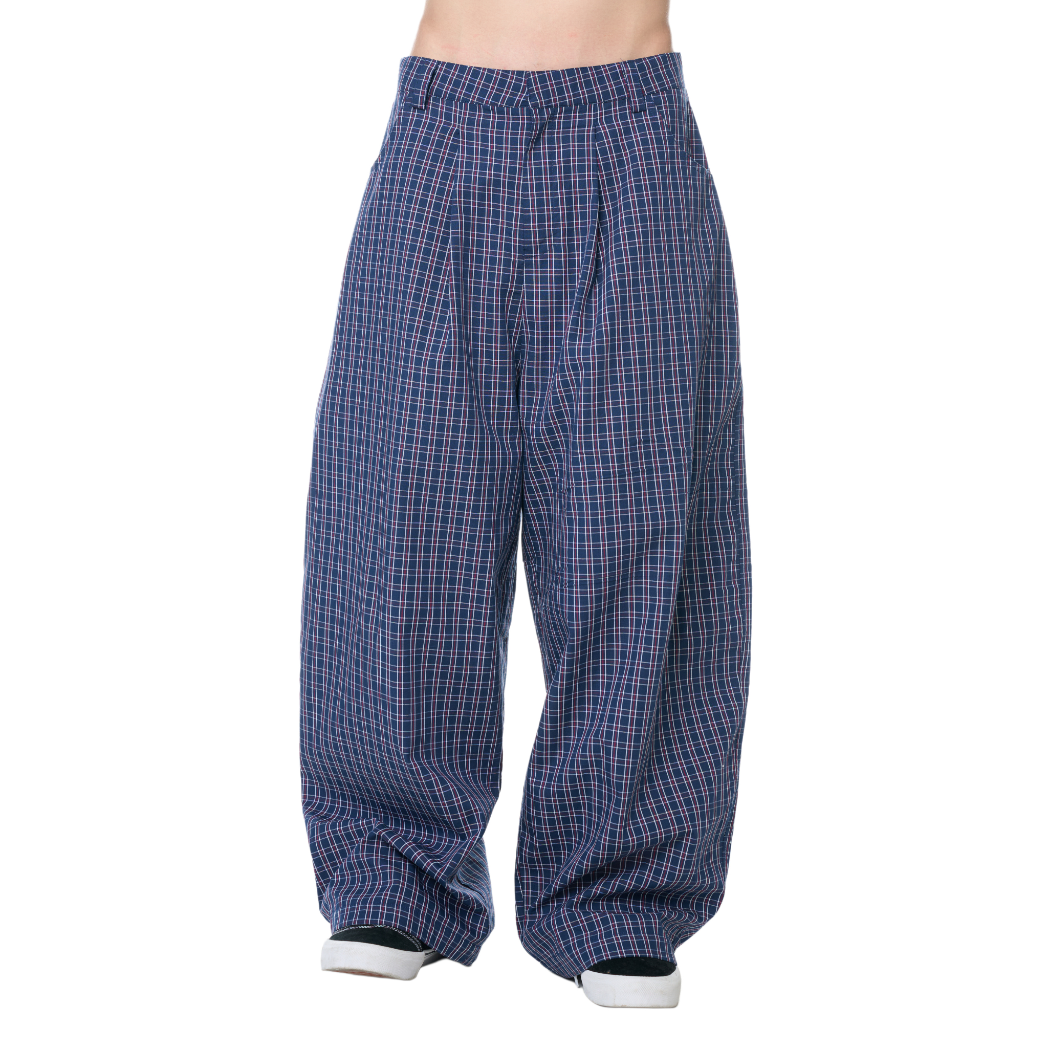 越南品牌PushPush-GINGHAM WIDE PANTS