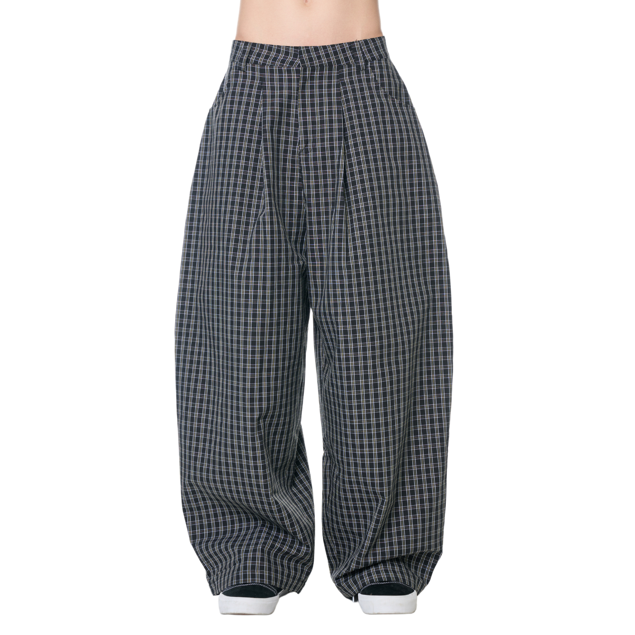 越南品牌PushPush-GINGHAM WIDE PANTS