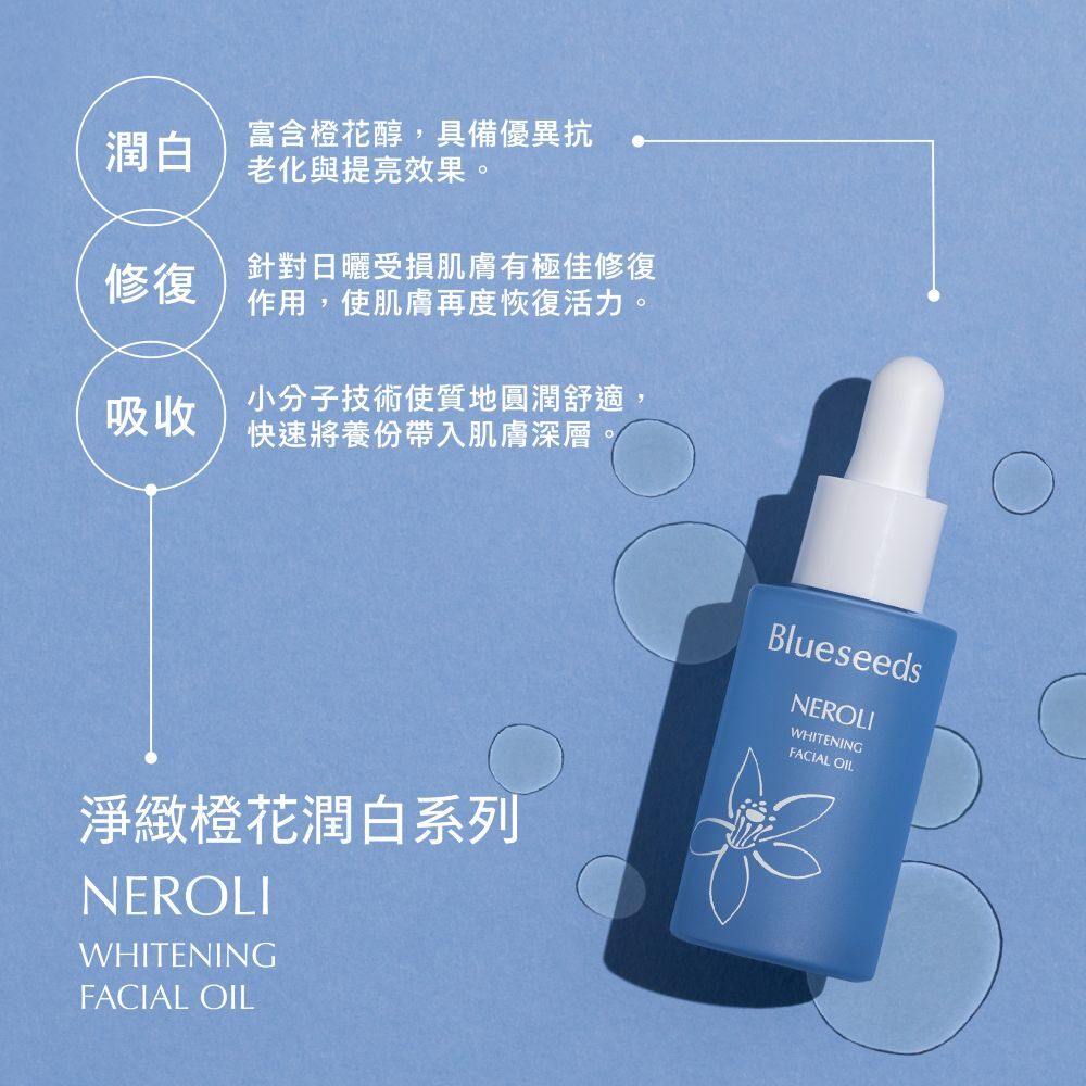 【潤白雙星】橙花精華液30ml + 精油露30ml