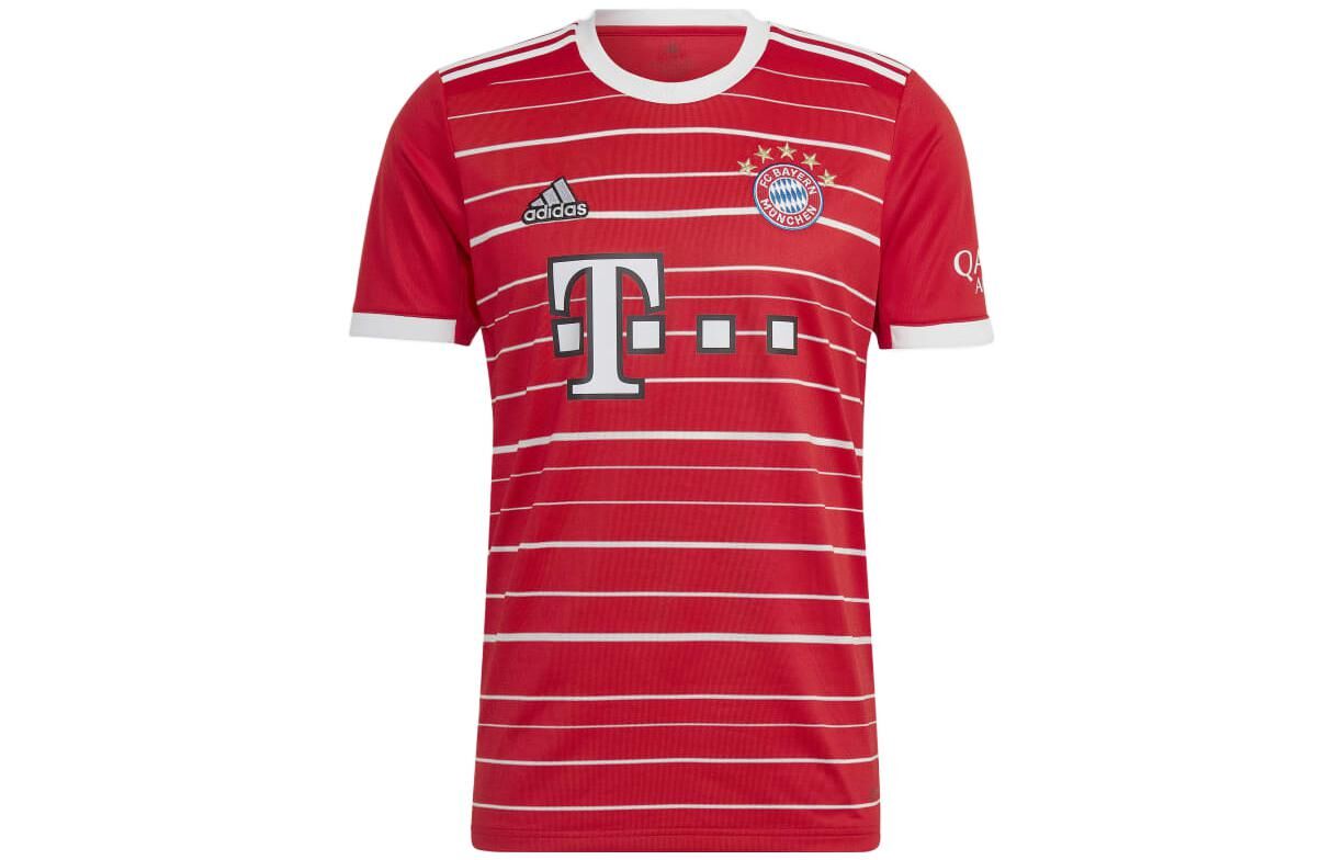 【代購】Adidas Bayern Munich Black Soccer Jersey Men's Red H39900