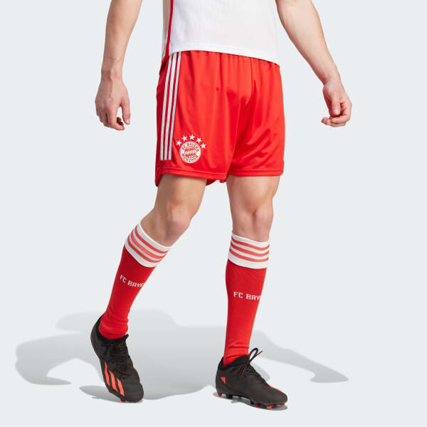 【代購】Adidas Bayern Munich Black Soccer Bottom Men's Red White IJ7444