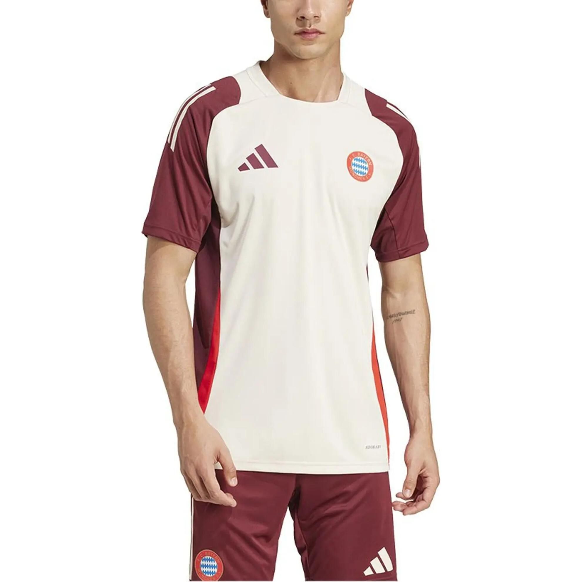 【代購】Adidas Bayern Munich Black Soccer Jersey Men's White/Red IS9926