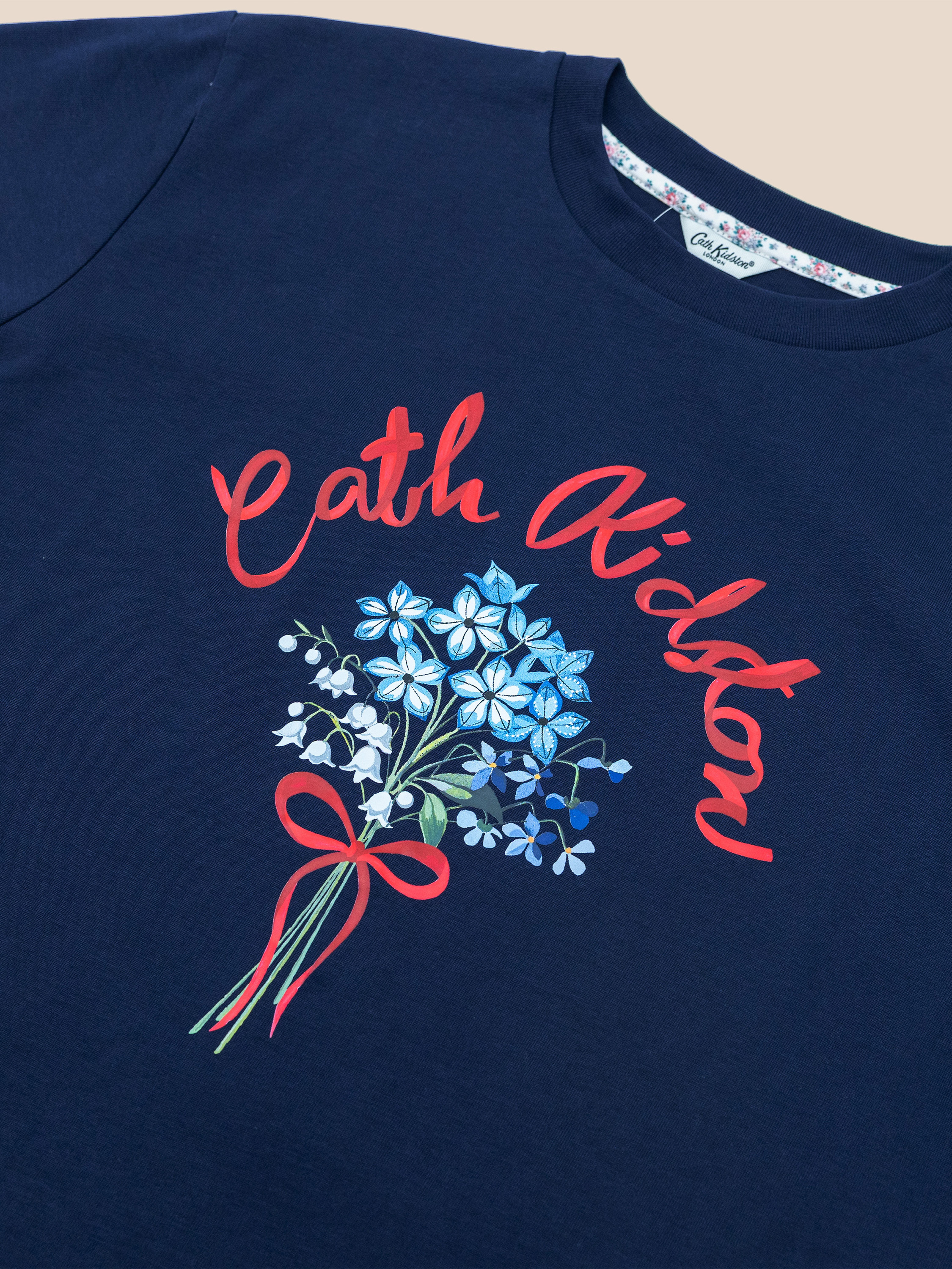 Flower Bunch 寬版 T-shirt (海軍藍)
