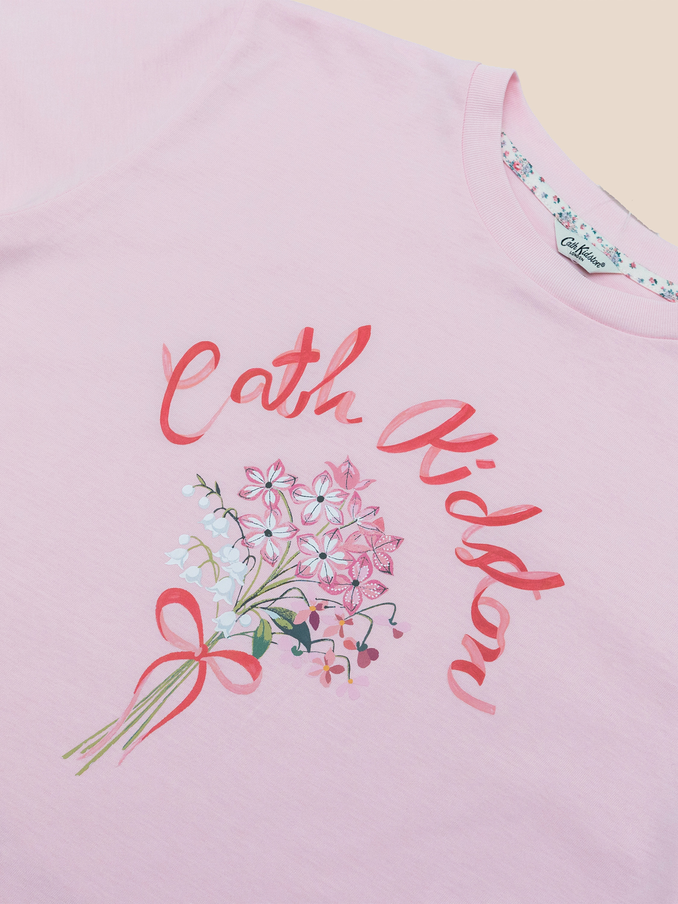 Flower Bunch 寬版 T-shirt (粉色)