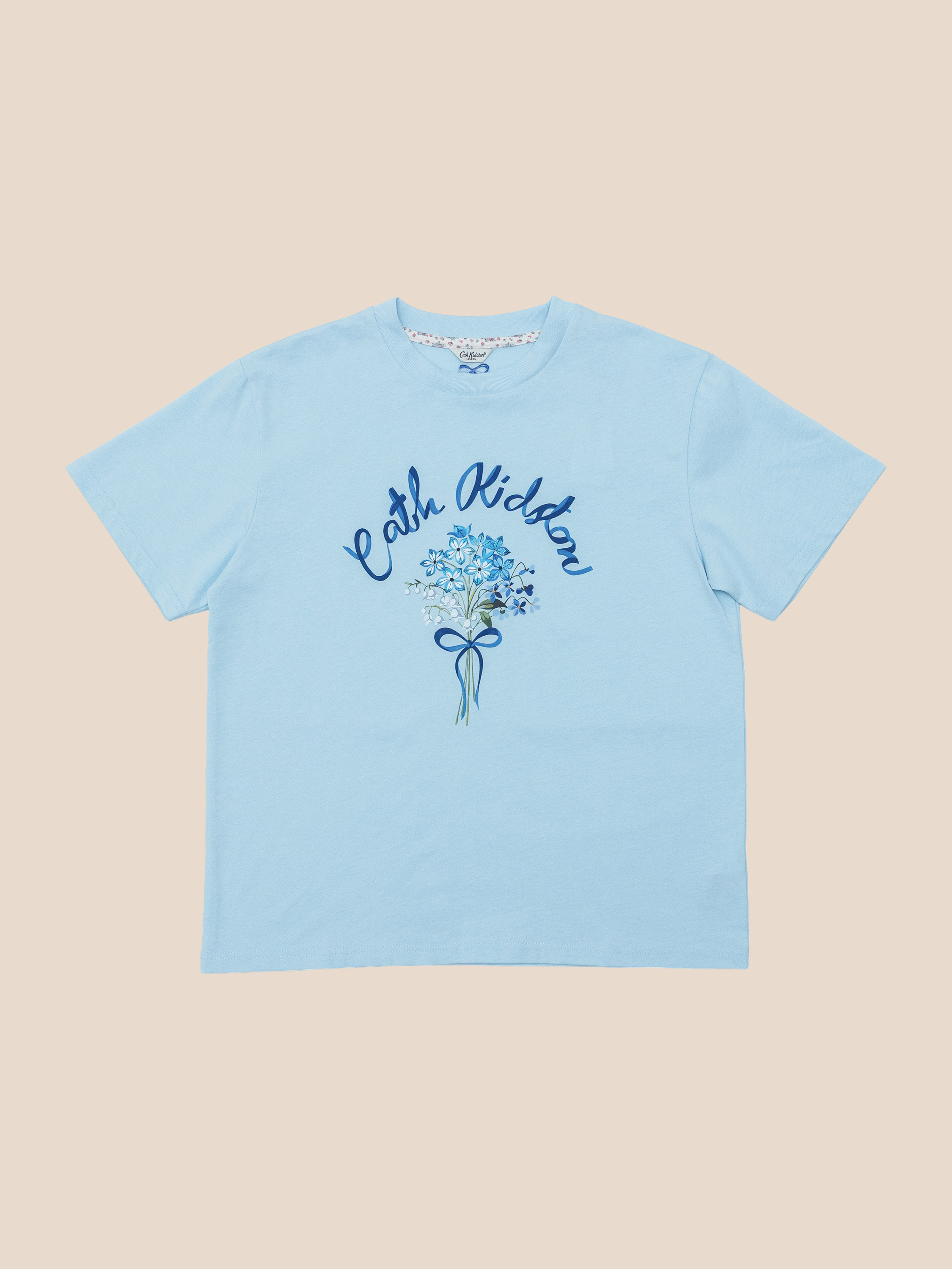 Flower Bunch 寬版 T-shirt (淡藍色)