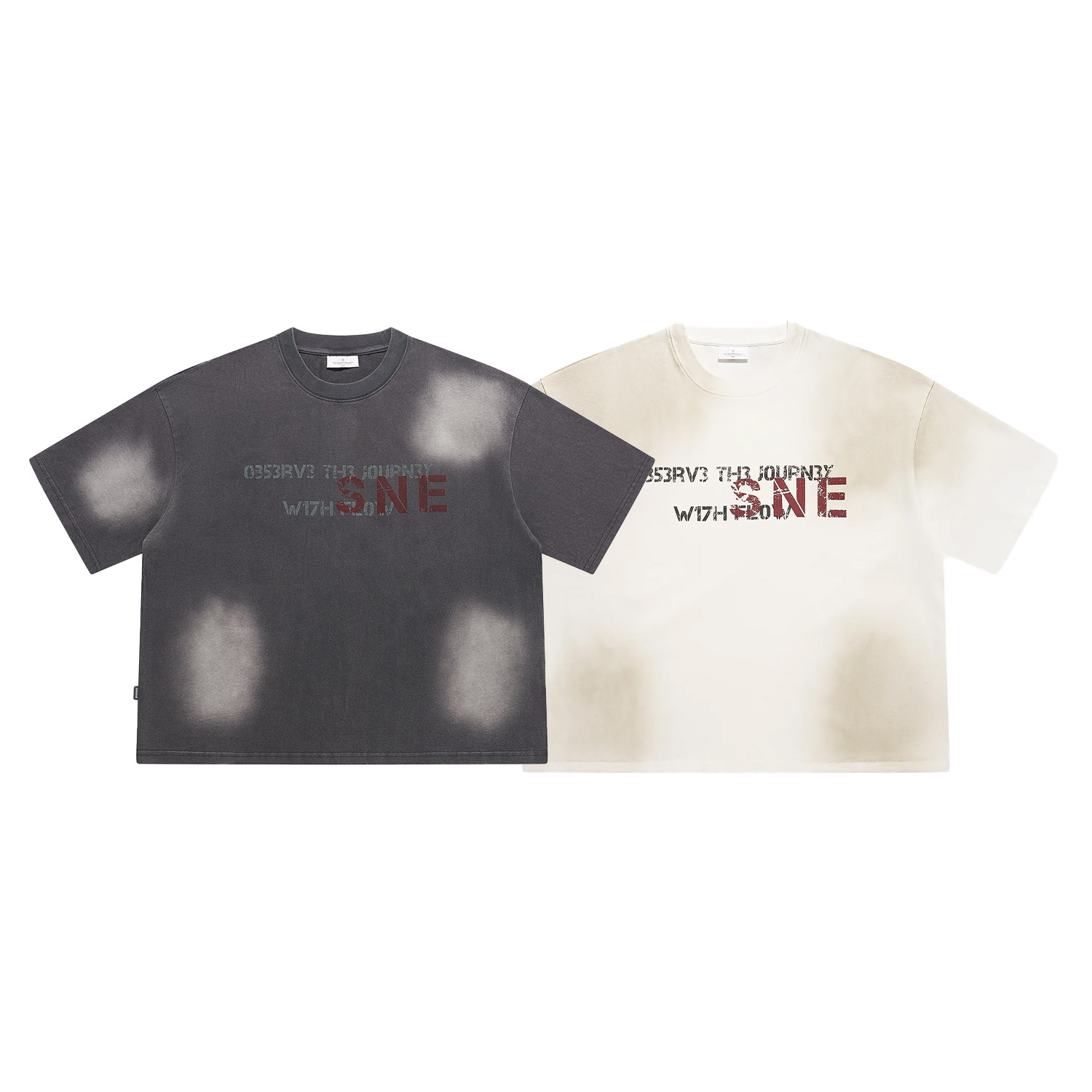 【車庫服飾】sense Washed Fade Slogan SS