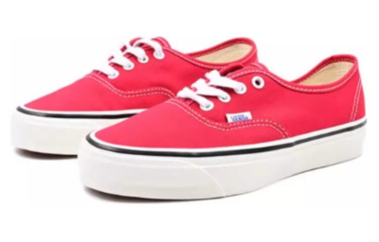 【代購】Vans Lx Authentic Reissue 44 Abrasion Resistant Lightweight Low top Canvas Shoes Unisex Red VN000CQABOP