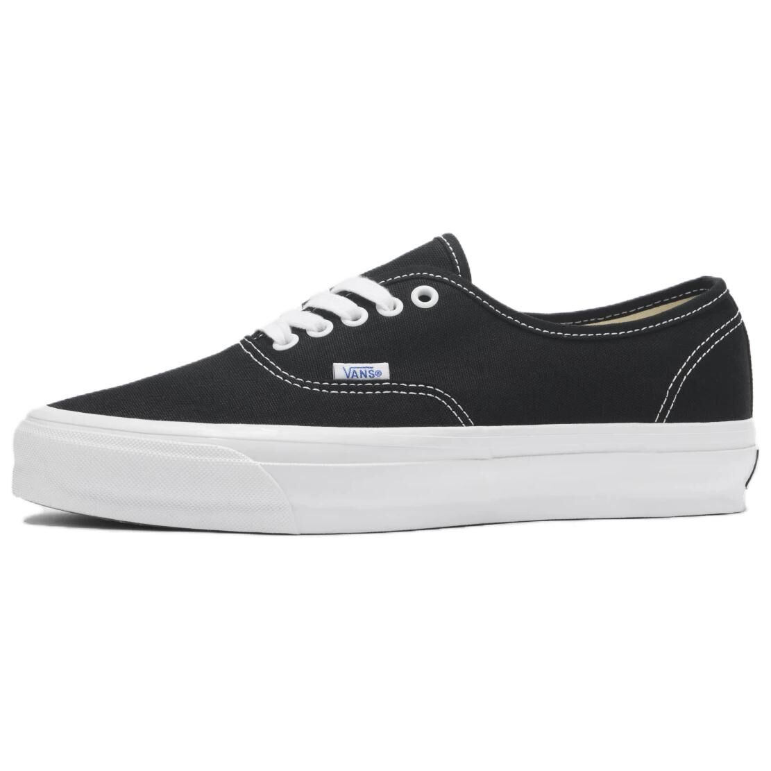 【代購】Vans Lx Authentic Reissue 44 Canvas Low top Skateboard Shoes Unisex Black White VN000CQABA2