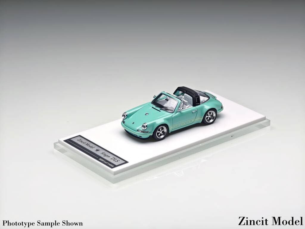 預訂:1/64 Zincit Model  Singer 911(964) Targa Tiffany Blue (ZMP964TBL )
