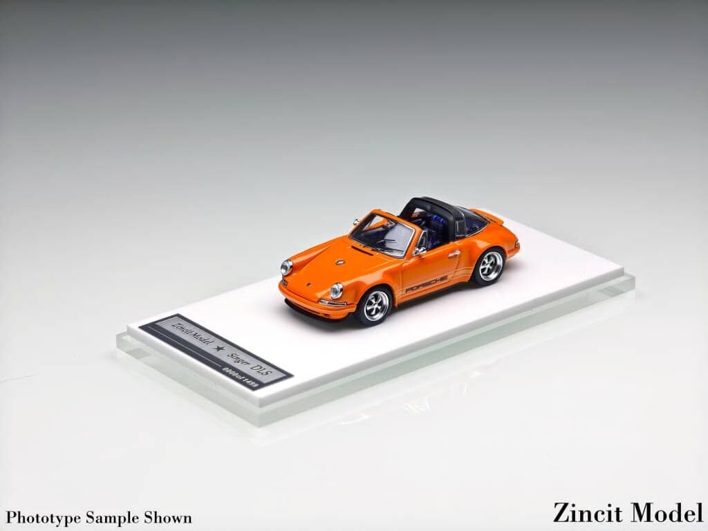 預訂:1/64 Zincit Model Singer 911(964) Targa Metallic Racing Orange (ZMP964MRO )